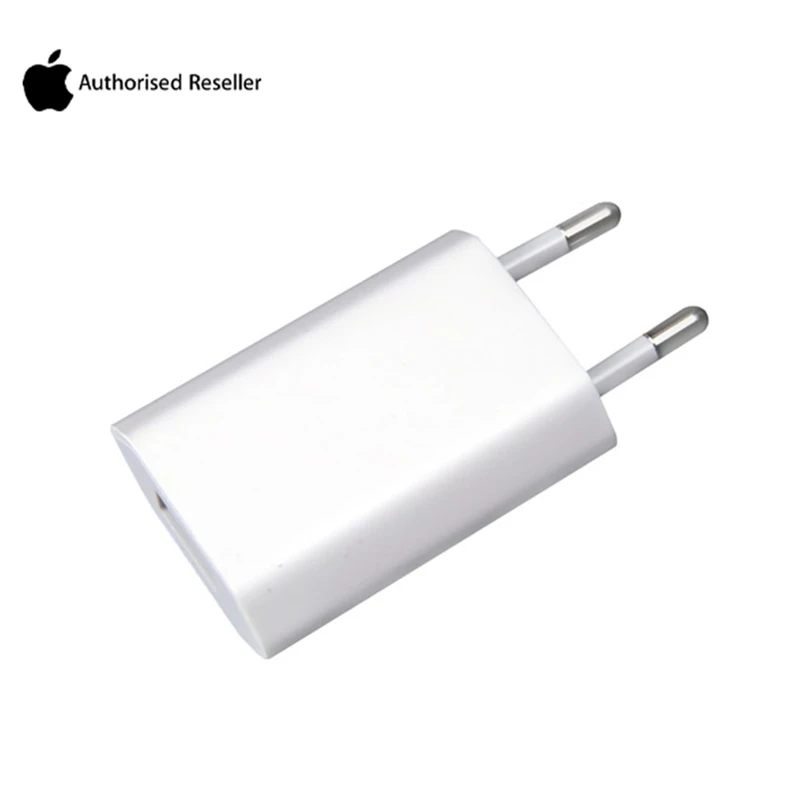 Apple USB зарядное устройство ЕС Plug конвертер AC/DC 5 Вт A1400 настенное зарядное устройство переходник для вилки евро для iPad iPhone 5/6/6s/7/8/X/XS MAX