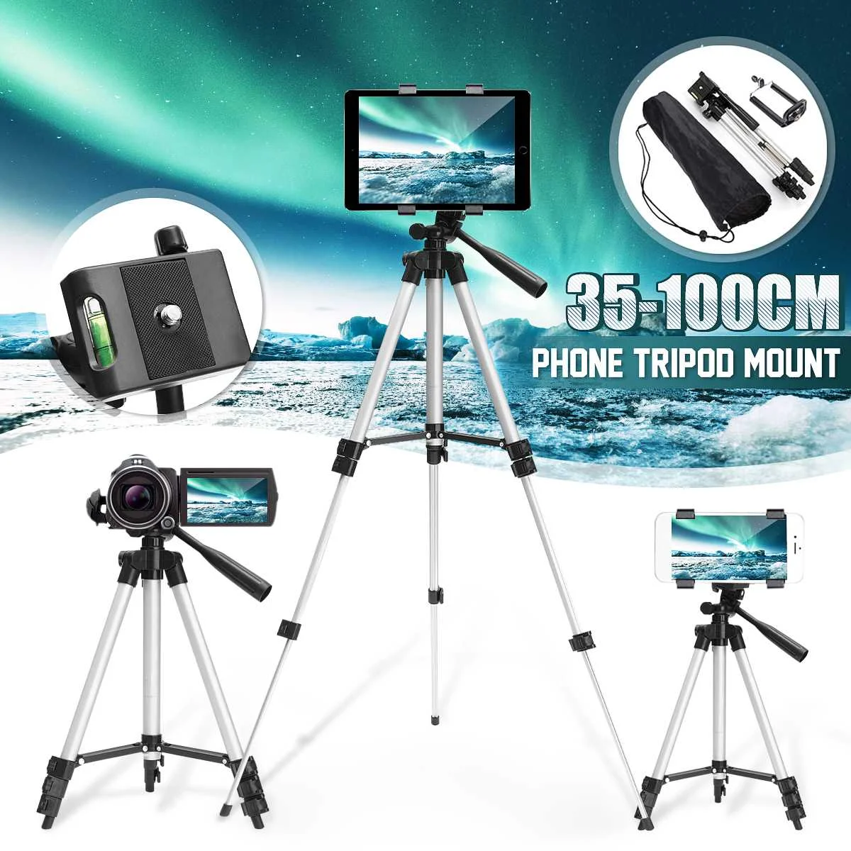 Портативный штатив для мобильного телефона камеры DSLR монопод держатель