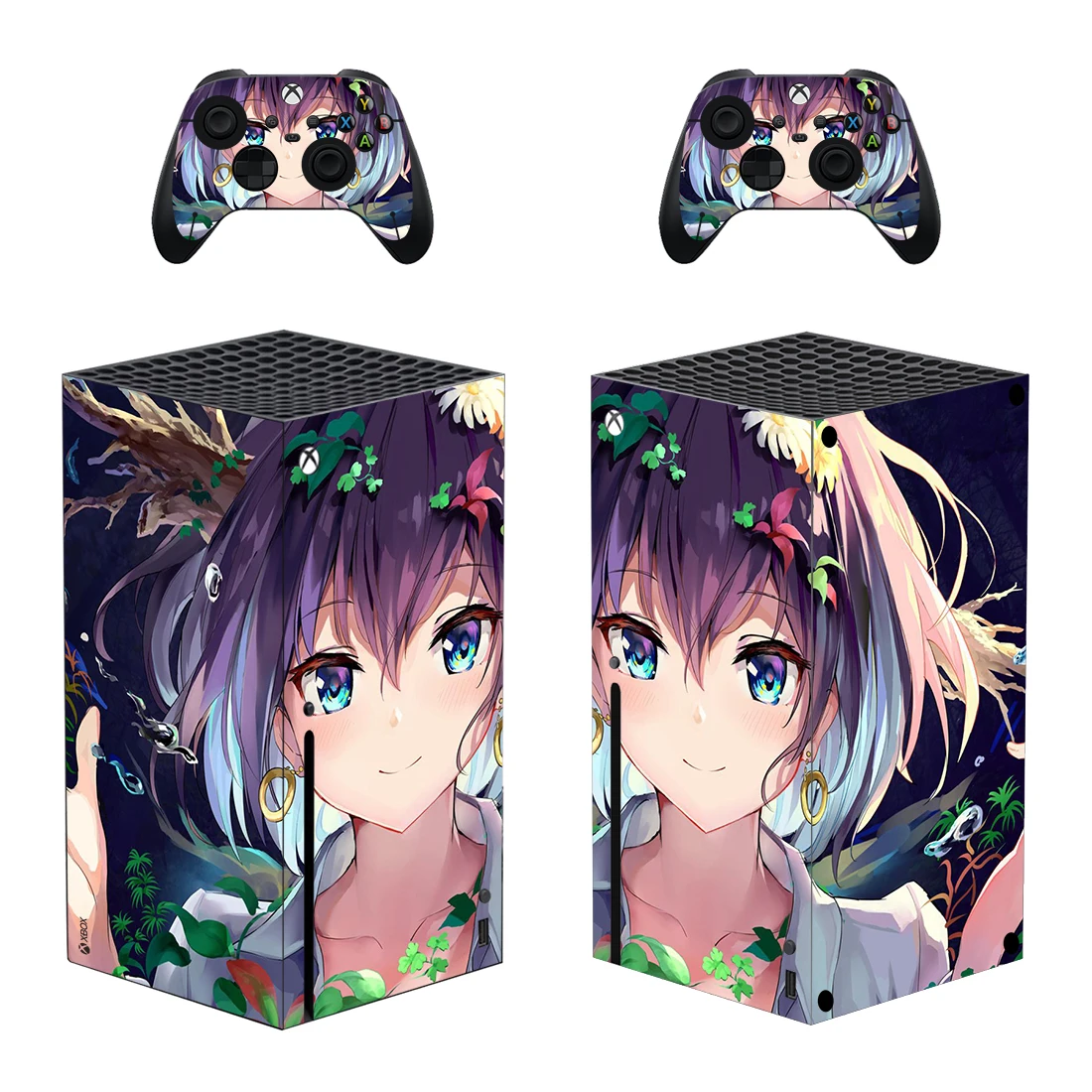 

Lovely Girl Style Xbox Series X Skin Sticker for Console & 2 Controllers Decal Vinyl Protective Skins Style 1