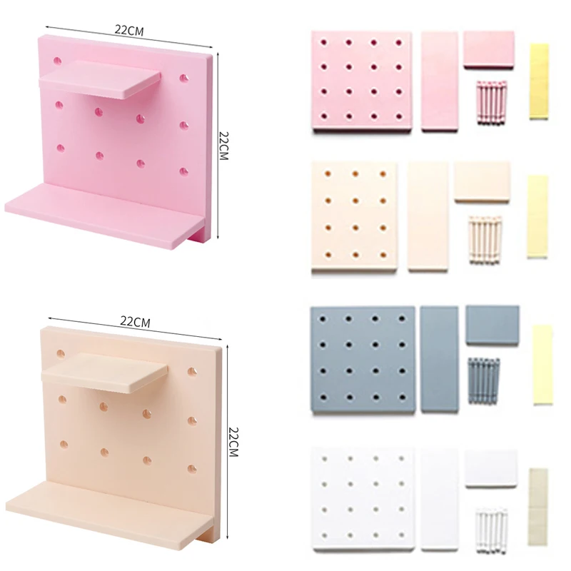 

Plastic Wall Shelf for Kitchen Bathroom Multifunctional Kitchen Storage Shelf Organizer Bathroom Storage Rack Adjustable Shelves