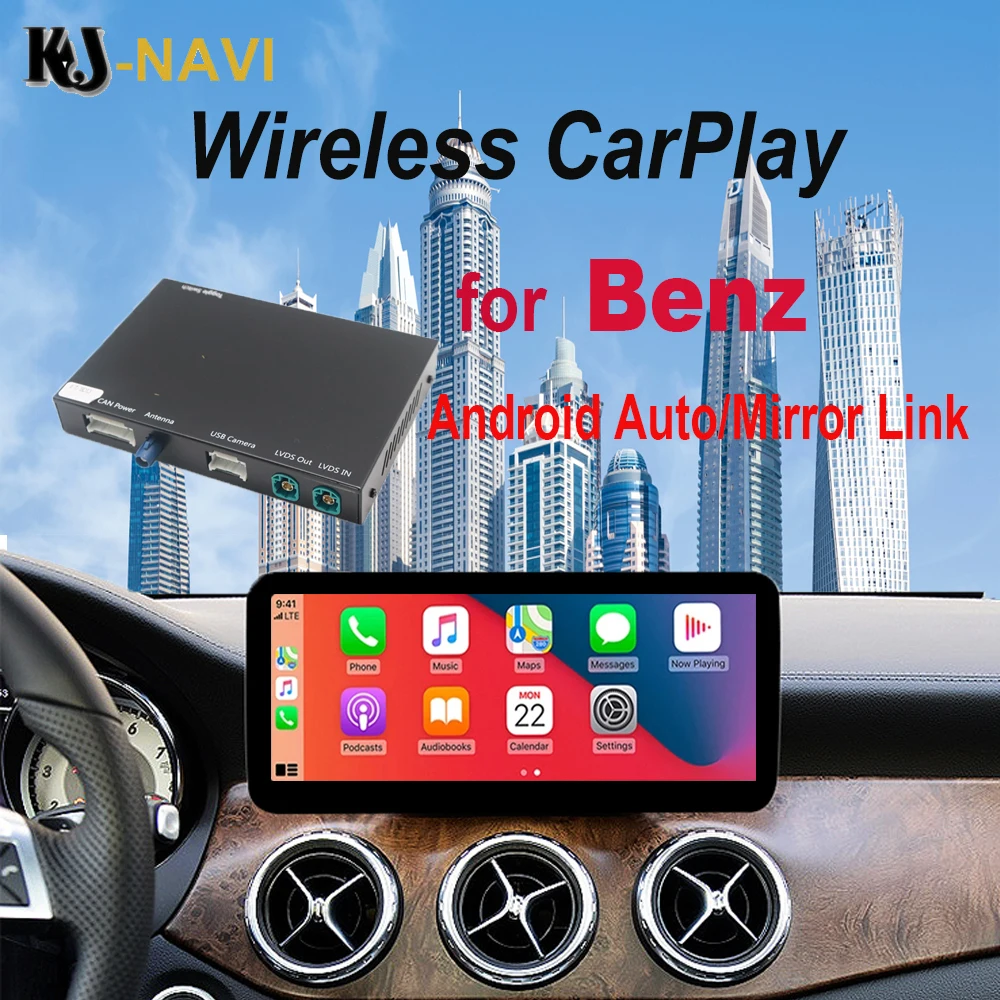 

for Mercedes Benz SLK R172 2010 2014 2018 Vito Viano, with Android Auto Mirror Link AirPlay Car Play Functions Wireless CarPlay
