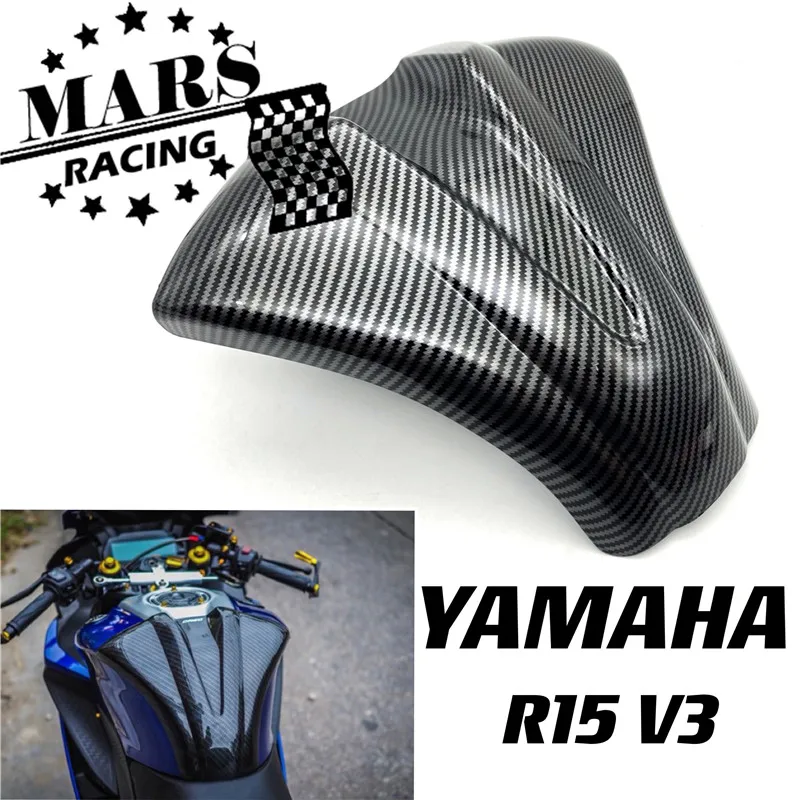 

Motorcycle Carbon fiber pattern Tank Pad Sticker Tank Protect Cover Guard Fits For YAMAHA YZF R15 V3.0 2017 2018 2019 2020 2021