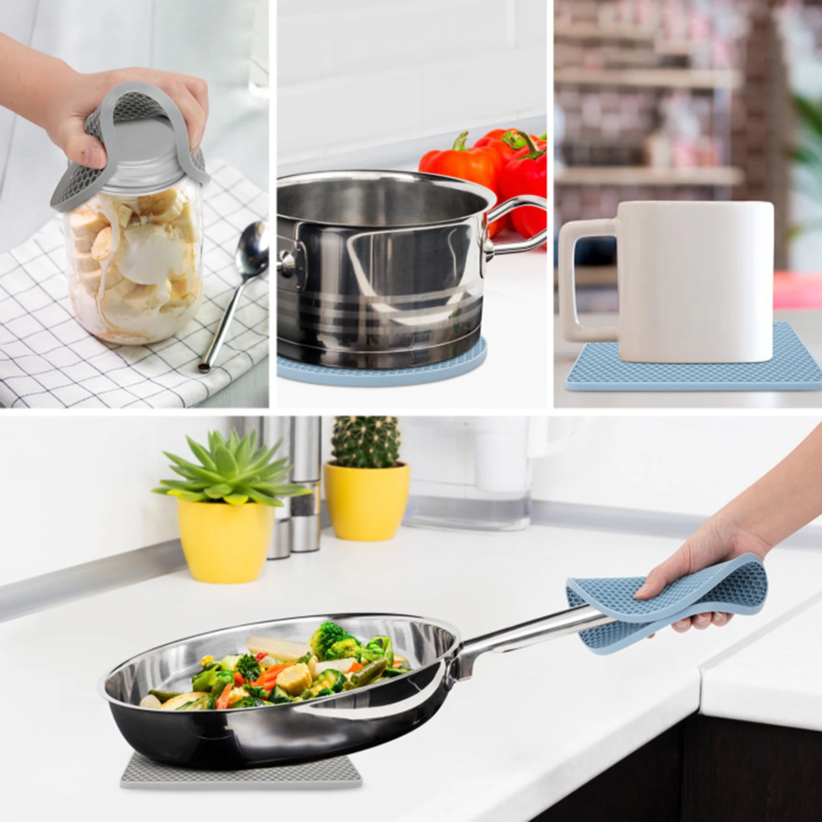 S Силиконовые триветные коврики Многофункциональный кухонный инструмент