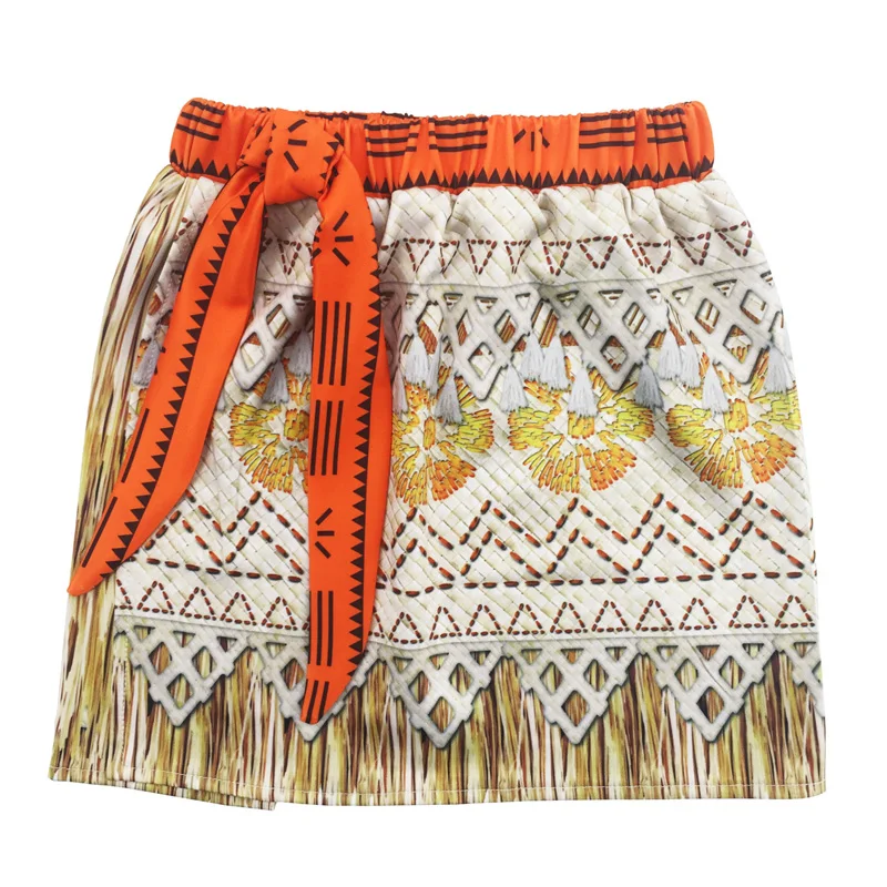 Платье Моана для маленьких девочек нарядная одежда принцессы платье комплект с