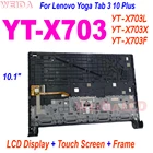 ЖК-дисплей 10,1 дюйма для Lenovo Yoga Tab 3, 10 Plus, YT-X703, X703, X703F, YT-X703L, YT-X703X, сенсорный экран, дигитайзер в сборе с рамкой