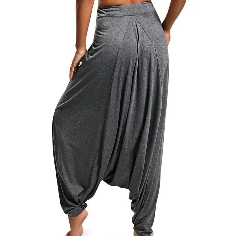 

Casual Women's Harem Pants Drop Crotch Baggy Wide Leg Thai Hippy Boho Loose Aladdin Women Trousers mujer pantalones