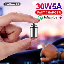 Jellico 30W 5A Quick Charge 3.0 USB Phone Car Charger For iPhone Xiaomi Huawei Supercharge QC3.0 Fast Dual USB Car Charging