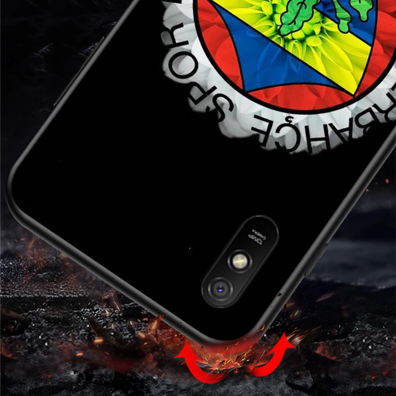 

Turkey Fenerbahce Football For Xiaomi Redmi 10X Pro 5G 9C 9A 9 GO K20 8A 8 7A 7 S2 6A 6 5 5A 4X Pro Bright Black Phone Case