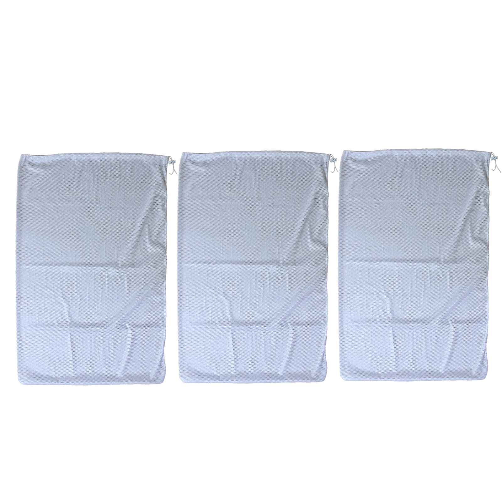 

3pcs Mesh Laundry Bag with Drawstring Mesh Wash Bag Travel Storage Bag Clothing Washing Bags Travel Laundry Bag