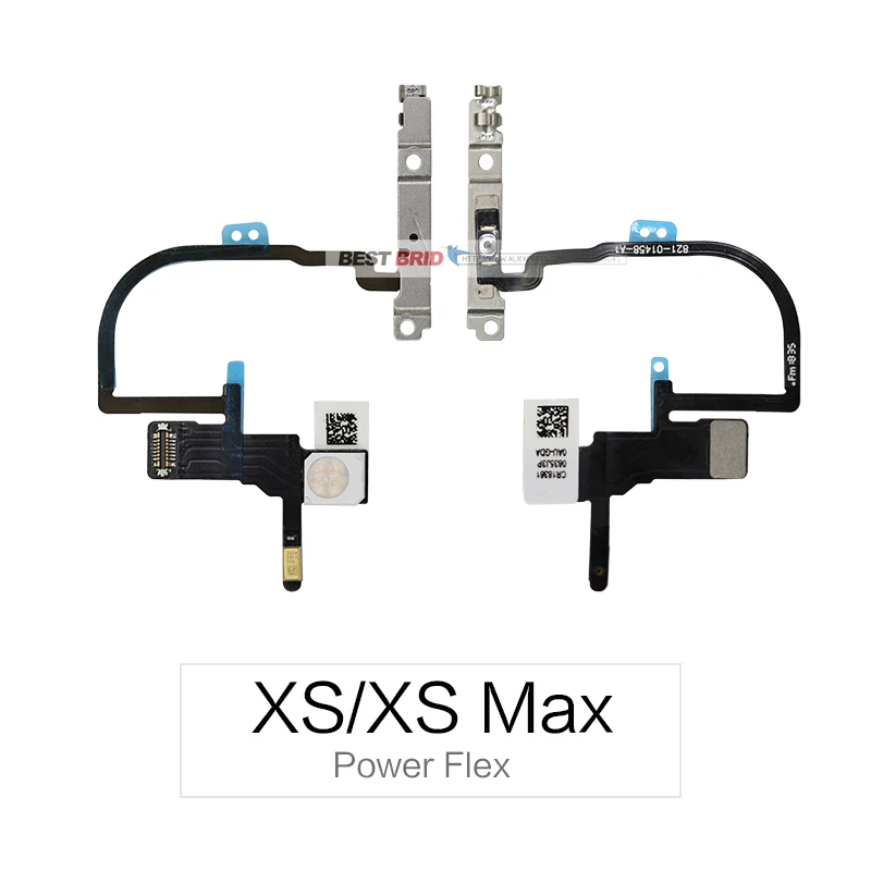 1 шт. силовой гибкий кабель для iPhone X XR XS Max переключатель громкости с металлическим кронштейном в сборе