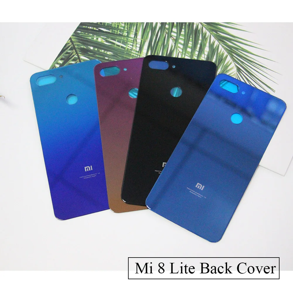E-fa mi ly Xiaomi 8 крышка батареи Задняя стеклянная задняя дверь корпус чехол для SE 8SE Lite