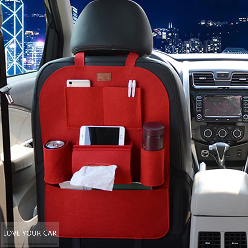 

Universal Car Seat Back Organizer Multi-Pocket for Hyundai ix35 iX45 iX25 i20 i30 Sonata,Verna,Solaris,Elantra,Accent,Veracruz,M