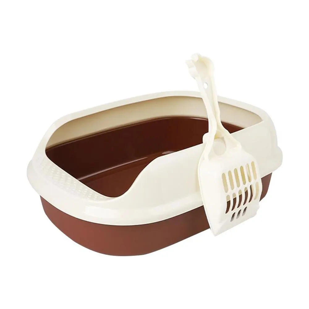 

Cat Litter Box Cat Toilet Crack-Proof Durable Semi-Enclosed Small Litter Box Send Cat Litter Scoop Kitten Dog Bedpan Anti Splash