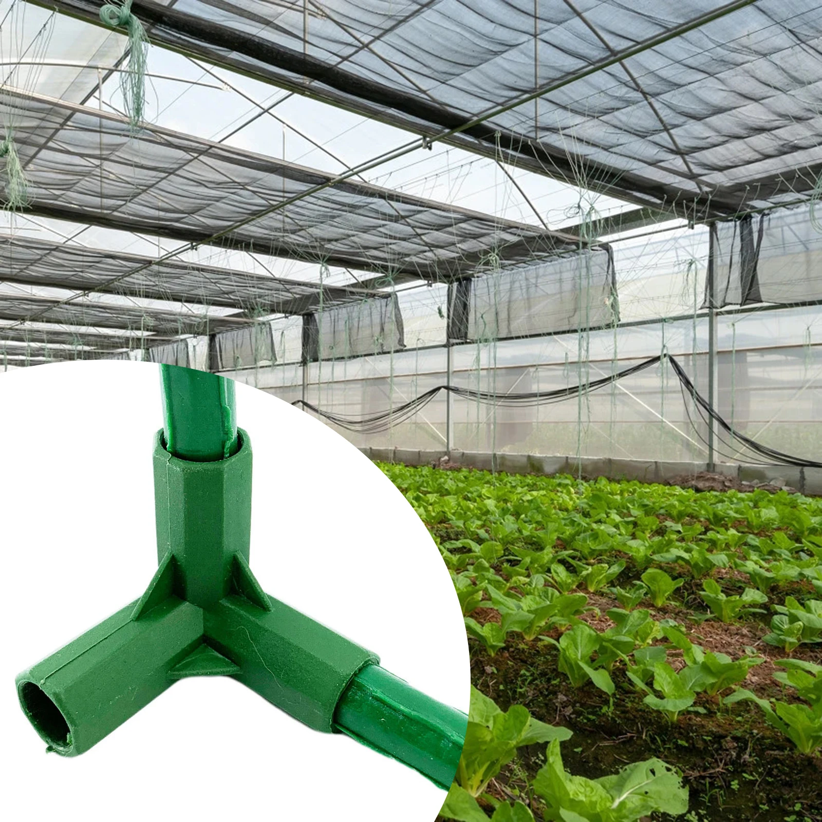 

20pcs Gardening Frame Connector 11mm Plastic Stable Greenhouse Frame Plant Stakes Furniture Connectors Gardening Tools Plant New