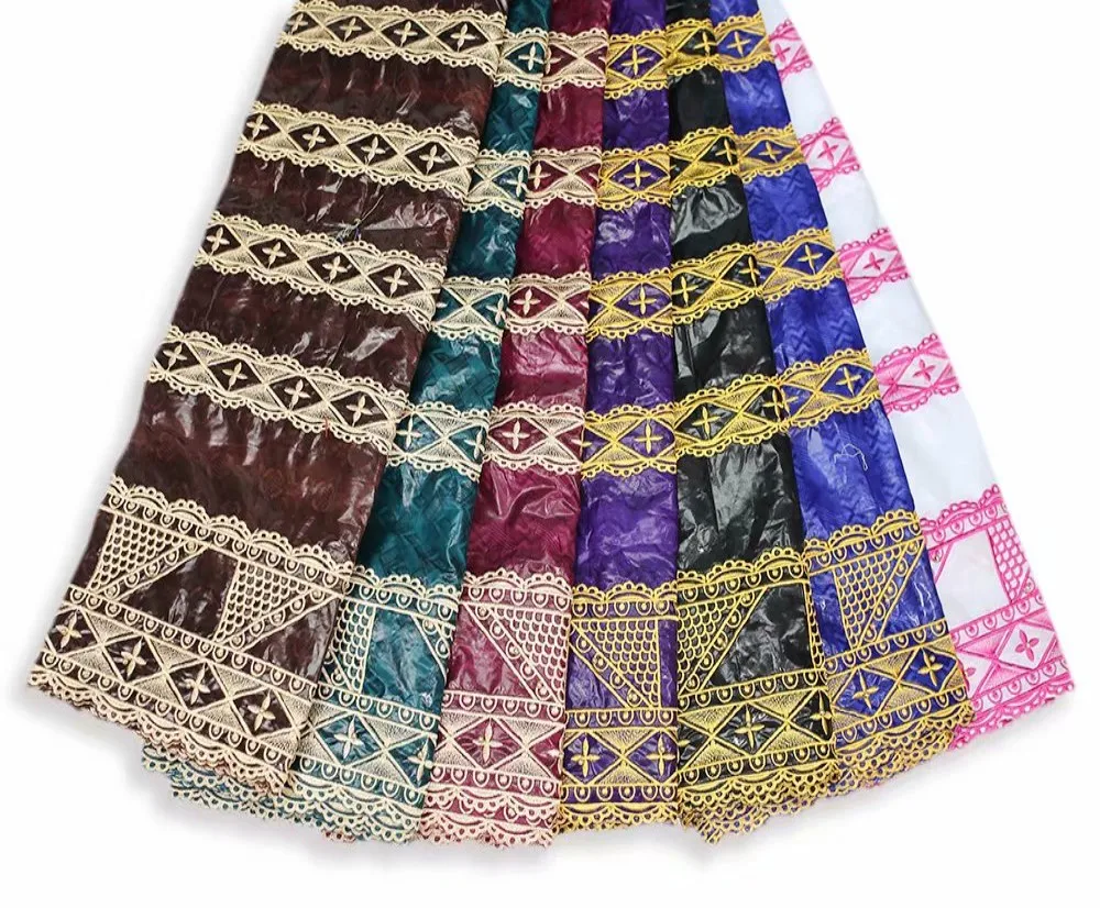 Африканская мода хорошие запахи конструкции бассейна кружева Базен парча ткани