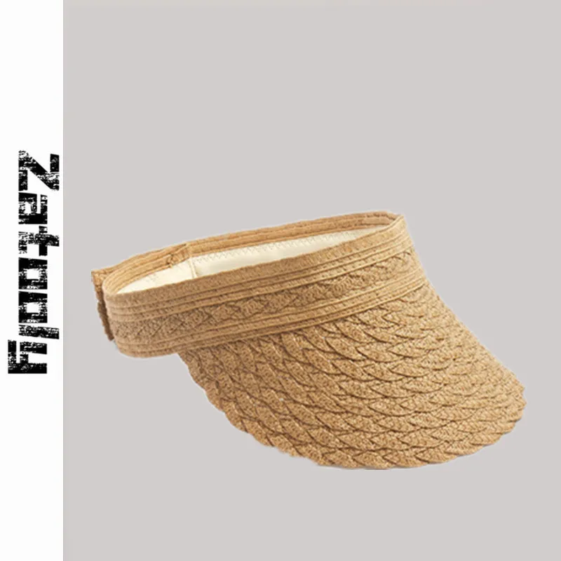 Женская свободная шляпа от солнца с декоративным узором уличная модная пляжная