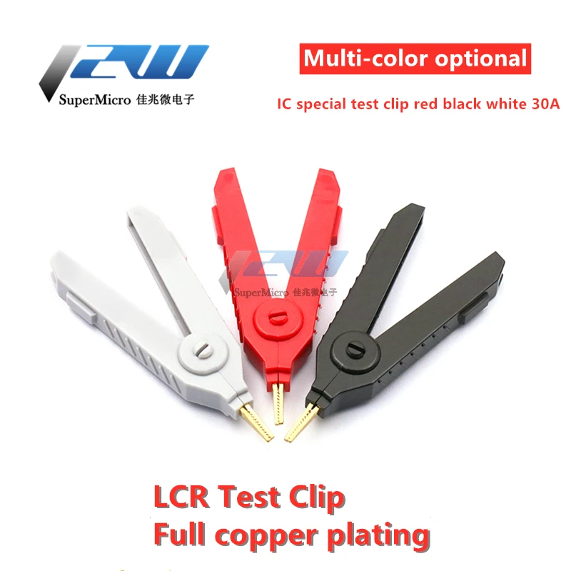 Зажим крокодил с покрытием из чистой меди положительный и отрицательный полюс