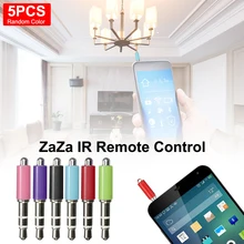 3.5mm 5PCS Portable ZaZa Infrared universal remote control For Android IOS Mobile Phone Air Conditioner TV DVD Projector