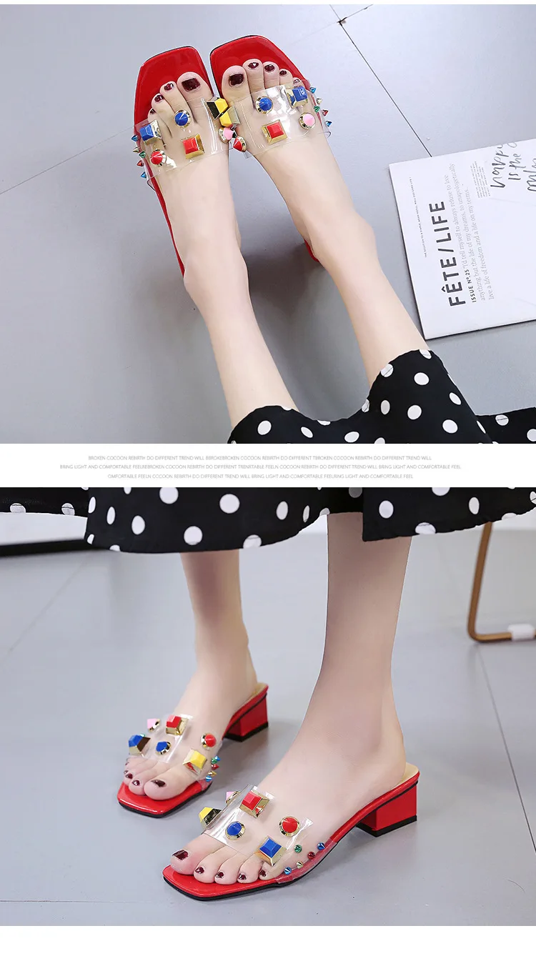 

hot 2020 Summer Women Slippers High heels Sandals Fashion Candy colors Female Flip Flops Casual Vacation Jelly Shoes Woman
