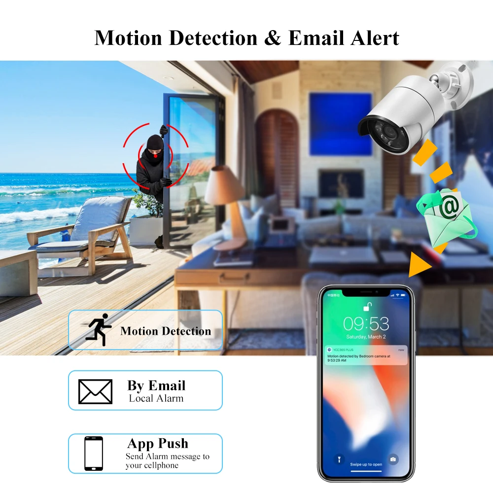 Купить Комплект охранной системы AZISHN 4K Ultra HD 8MP H.265 POE NVR, наружная и внутренняя IP-камера P2P, запись аудио и видео, семейная камера Цена Комплект охранной системы AZISHN 4K Ultra HD 8MP H.265 POE NVR, наружная и внутренняя IP-камера P2P, запись аудио и видео, семейная камера