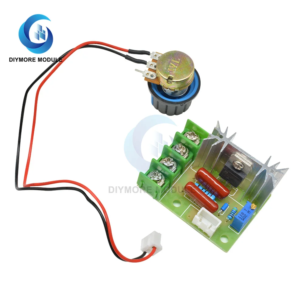 Плата контроллера скорости двигателя переменный ток 50-220 В 2000 Вт стабилизатор