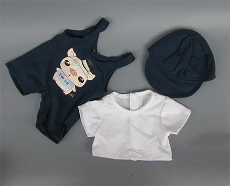 M--002 Одежда для кукол, подходит для 43-45 см, американская кукла и игрушка, аксессуары для куклы, полосатая футболка, джинсы - Цвет: M--002