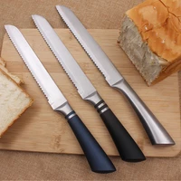 jaswehome bread knife stainless steel serrated knife super sharp wide cake knife bread cutter slicing homemade bread toos