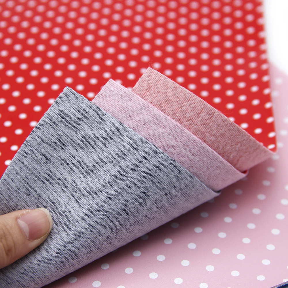 30*140 см ткань из искусственной кожи с принтом в горошек для бантов Кожевенная