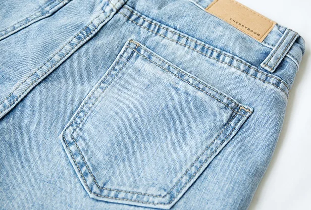 Женские джинсовые шорты синие повседневные свободные мини юбки с высокой талией