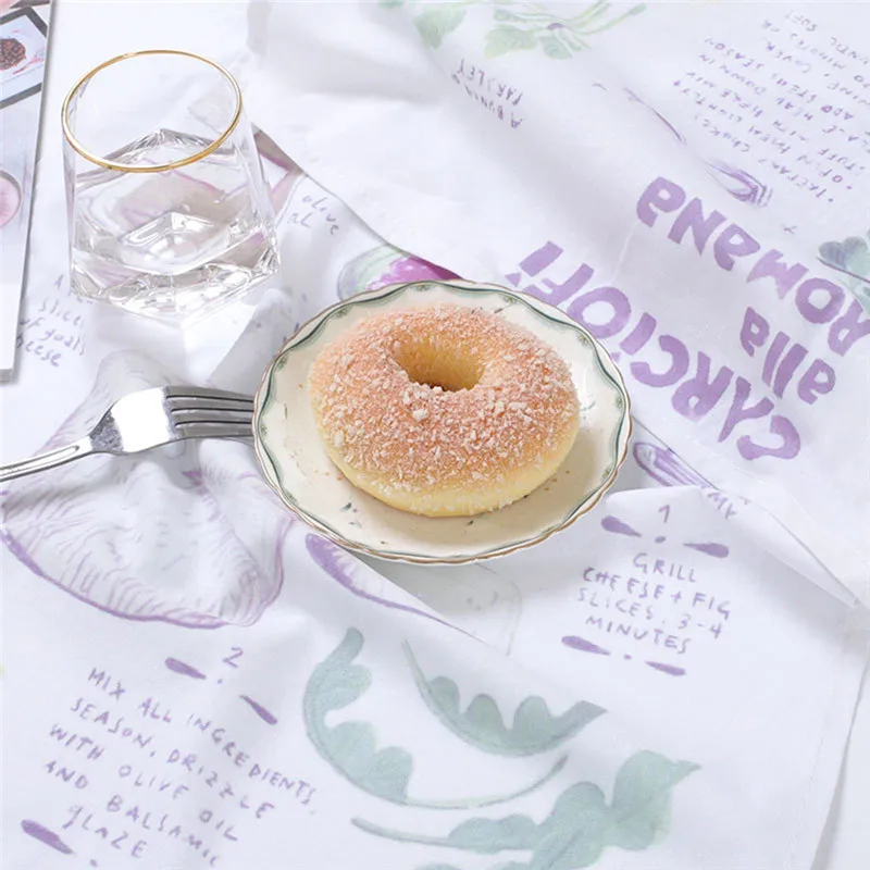 Cloth Placemat Print Table Mat Insulation Non Slip Placemats Food Bowl Desktop Kitchen Decor | Дом и сад