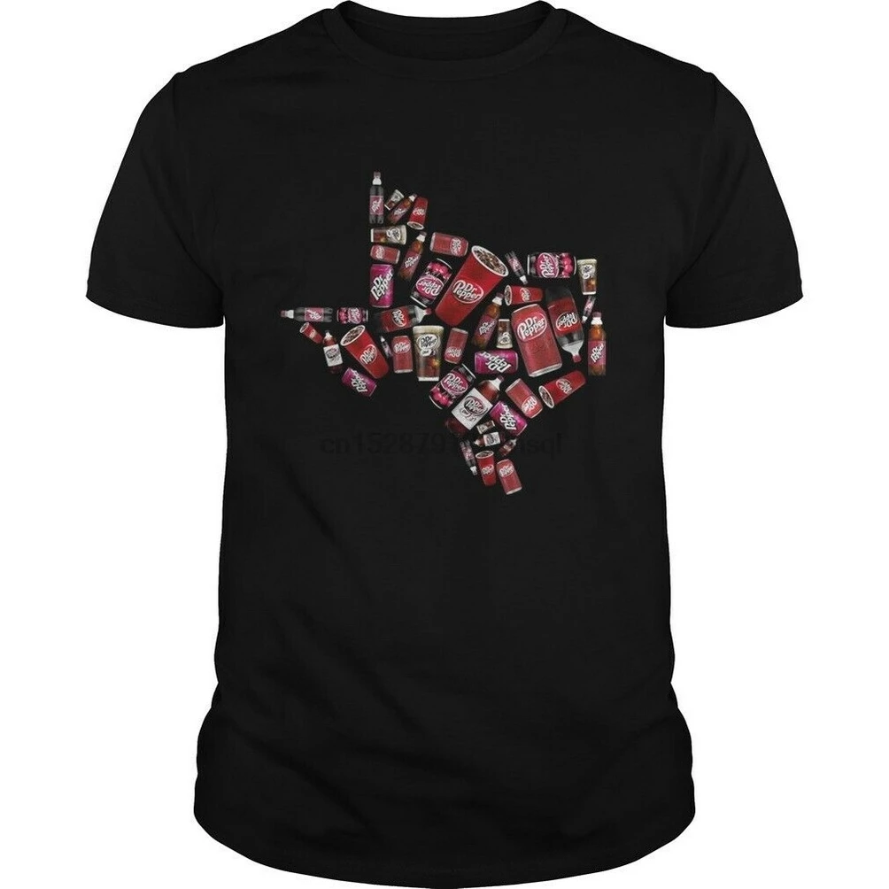 Футболки с надписью Texas Dr Pepper мужская одежда из 100% хлопка трендовая футболка