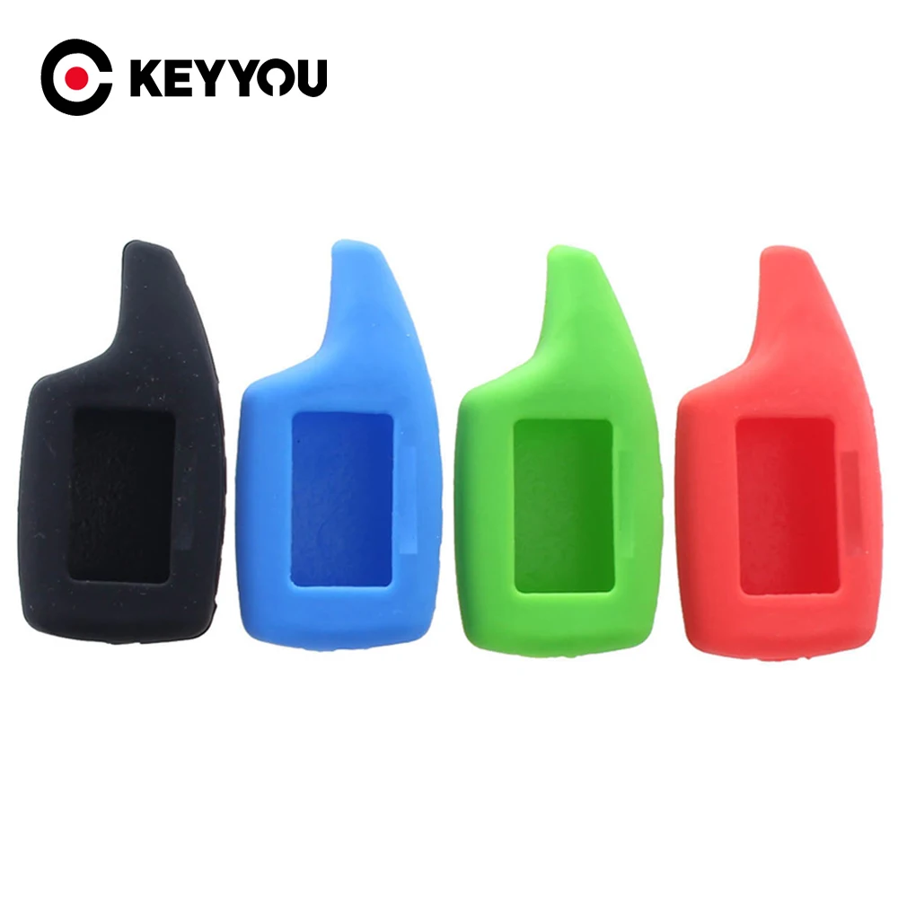 KEYYOU! Автосигнализация с ЖК дисплей брелок силиконовый чехол брелоки для Scher Khan