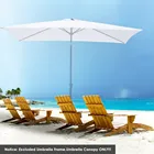 Зонтик тканевый наружные навесы тент для беседки для водонепроницаемой наружной защиты от солнца 1 шт. для бассейна, сменный навес