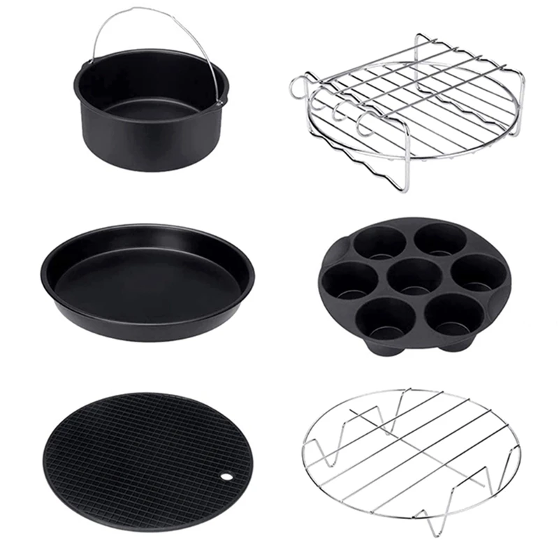 

Air Fryer Accessories, All 5.8Qt, 6Qt Air Fryers, BPA Free, Non-Stick, Dishwasher Safe