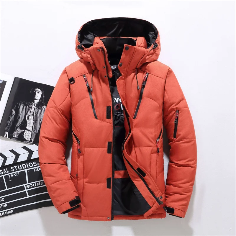 

Winter Down Luxury Designer Padded Vest Men Hooded Parka Pocket Quilted Coats Men's Long Outerwear Padding Skiing Free Shipping