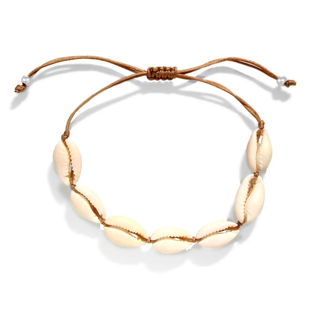 Белый браслет Cowrie из ракушек ручной работы для женщин и девушек 2020 новые модные