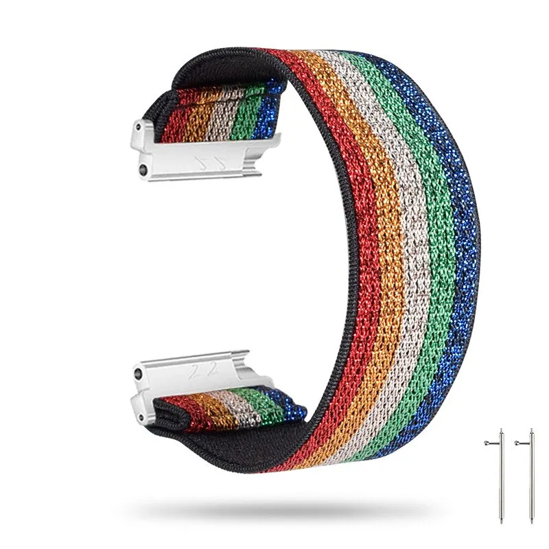 

Casual Elastics Nylon Printing Loop Band Adjustable Replacement Watchbands For Samsung Galaxy Watch Active2 GearS3 Wrist Strap