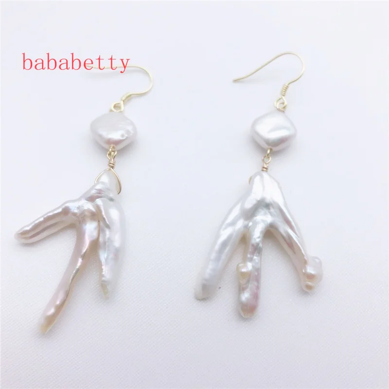 Новинка тибетское серебро модные серьги ручной работы из натурального