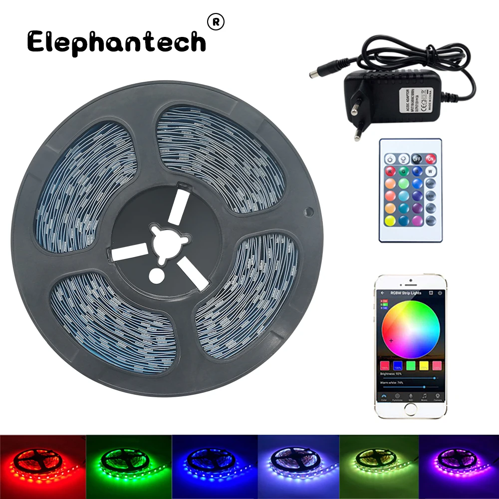 

5050 5m RGB LED Strip Light SMD 5050 5M 10M Waterproof RGB Tape DC12V Ribbon Diode Led Strips Lamp with IR Remote Controller