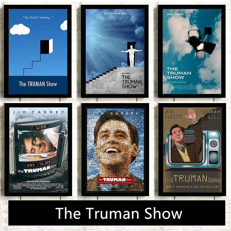 Картина на холсте с изображением сериала Truman HD звезды скандинавские плакаты и