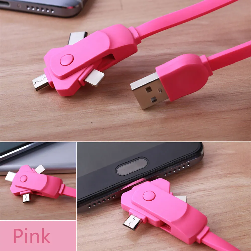 KISSCASE 3 в 1 usb type C Micro usb type-c кабель для iPhone 7 Xr Быстрый Кабель зарядного устройства usb C кабель для Xiaomi Redmi; Huawei samsung
