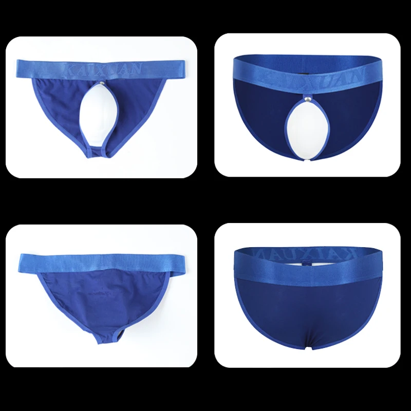 Men's Thongs Sexy Underwear Jockstrap Bikini Cotton Men Briefs Sponge Cup Pouch Bulge Enhancing |