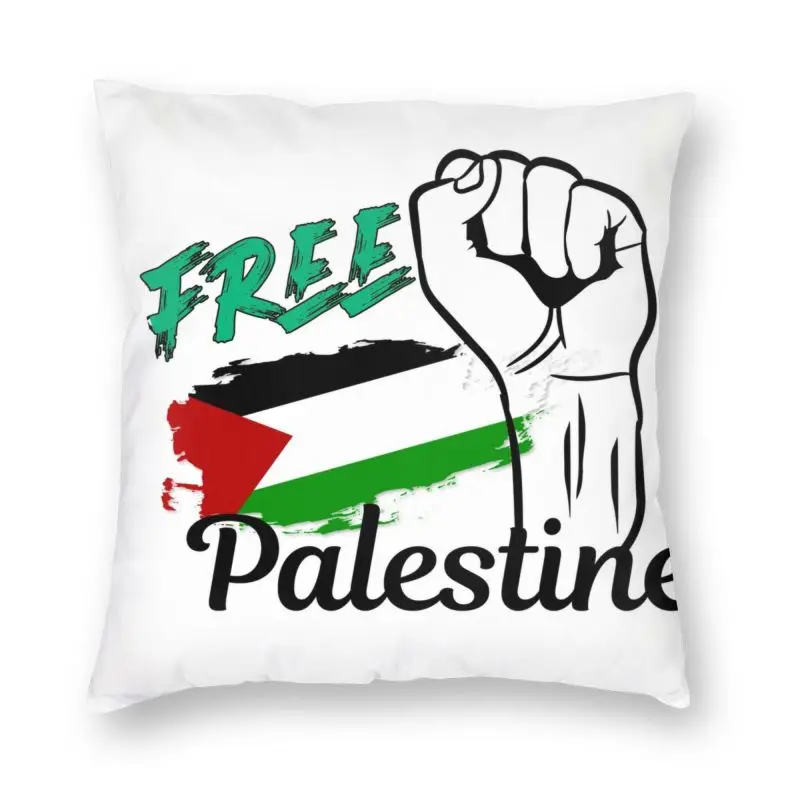 

Free Palestine Cushion Cover Two Side Printing Palestinian Flag Throw Pillow Case for Sofa Fashion Pillowcase Home Decor