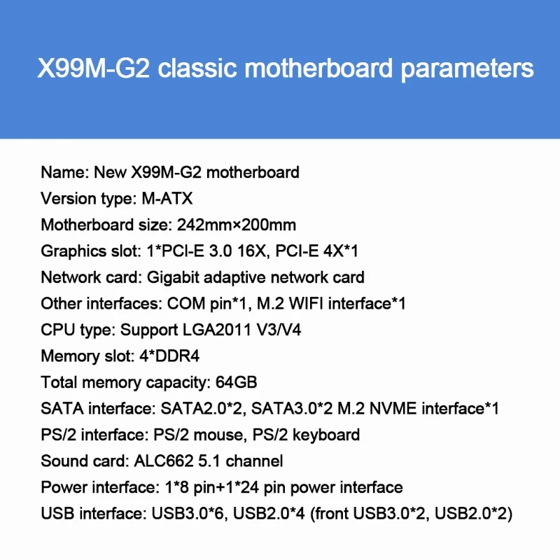 Материнская плата x99 Gt для компьютера гигабитная материнская DDR4 настольного с Xeon
