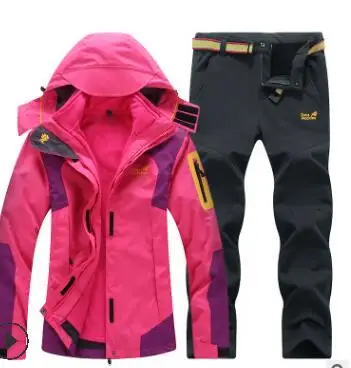 11 Winter Ski Suit for Men Fleece Warm Windproof Waterproof Skiing Suits Snowboarding Set Male Outdoor Ski jacket+Softshell Pant - Цвет: 11