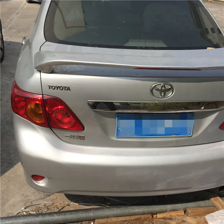 Для Toyota Corolla спойлер с зажимом lam ABS Материал заднее крыло автомобиля праймер цвет