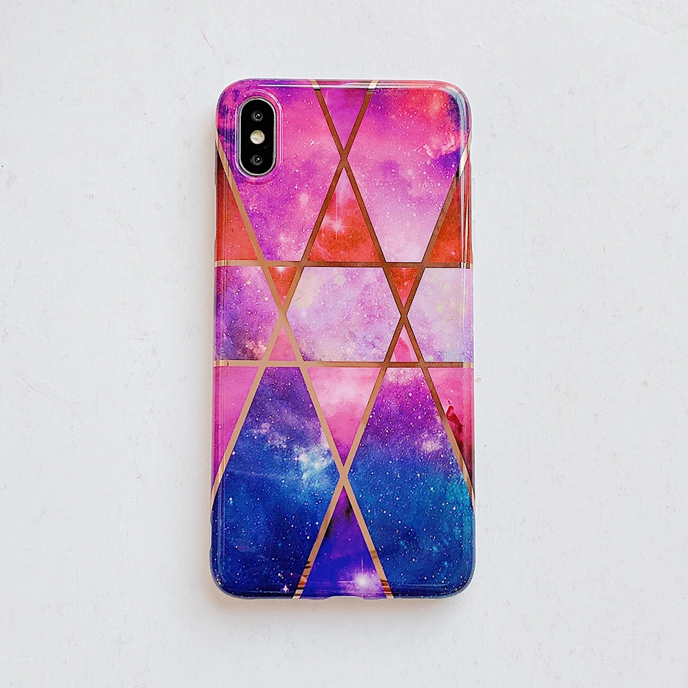 Чехол для телефона SUYACS Fantasy Dream marble для iPhone 11 Pro Max 7 8 Plus X XR XS Max 6 6S гальванический геометрический мягкий чехол-накладка