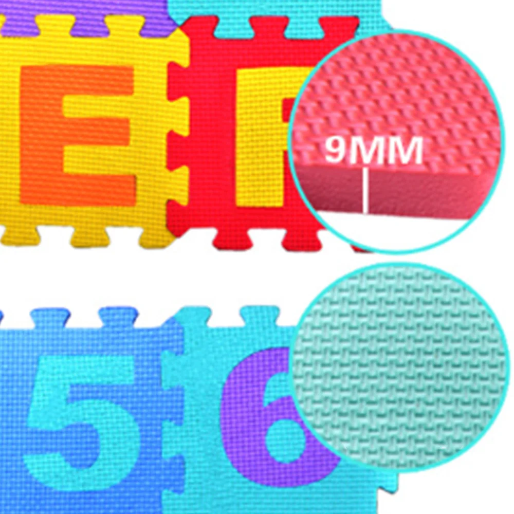 

36 Pieces with Letters and Numbers Children's Puzzle Game Pad EVA Puzzle Floor Mat Baby Crawling Mat (36-Piece Set)