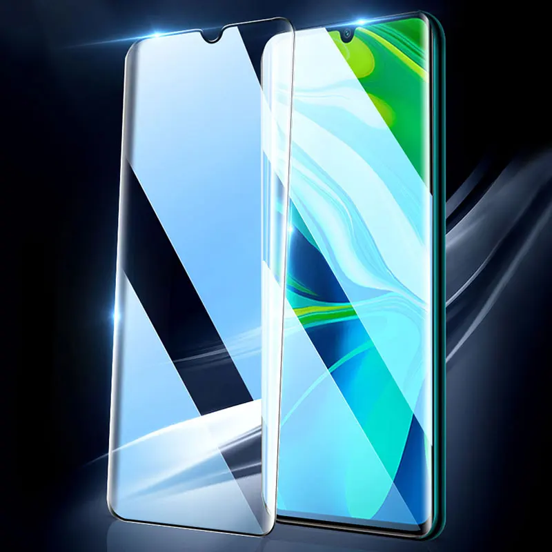 Glass for Xiaomi Mi 10 Tempered Curved Full Cover Ultra-thin Armor Screen Protector Note Mi10 Pro | Мобильные телефоны и