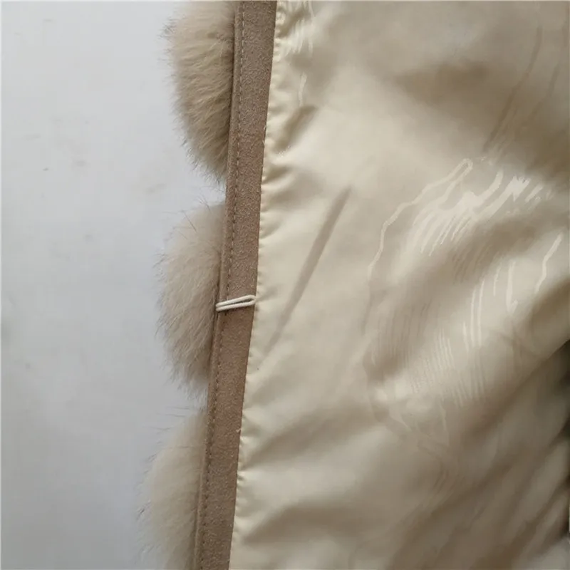 Новинка 2019 Модный женский жилет из натурального Лисьего меха куртка с капюшоном